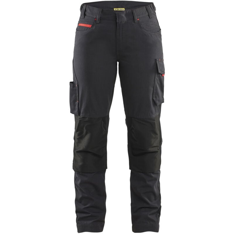 Pantalon de travail maintenance stretch femme 7195 - Noir/Rouge m - FR(42) - SE(C40) - Standards
