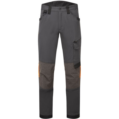 Pantalón de servicio elástico EV4 color negro Regular PORTWEST EV441 40 Gris metálico Altos