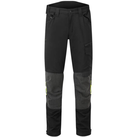 Pantalón de servicio elástico EV4 color negro Regular PORTWEST EV441 48 pulgadas Negro
