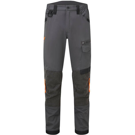 Pantalón de servicio elástico EV4 color negro Regular PORTWEST EV441 Gris metálico - 42 pulgadas