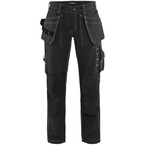 Pantalón de trabajo artesanal para mujer 1545 - Negro M - ES(42) - SE(C40) - Normas