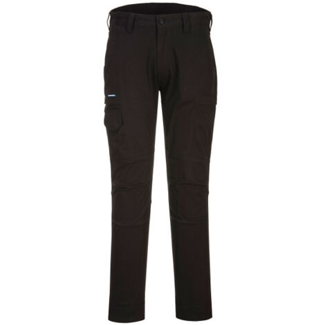 Pantalón de trabajo bolsillos multi-función para invierno color negro KX312 38 pulgadas Negro