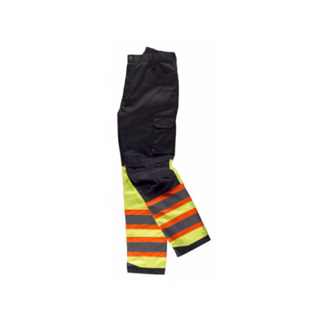 Pantalón de trabajo combinado con bandas reflectante-fluorescentes WORKTEAM C2618