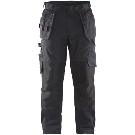 Pantalón de trabajo con bolsillos flotantes elásticos 1496 - Negro/Rojo M - FR(42) - SE(C48) - Normas