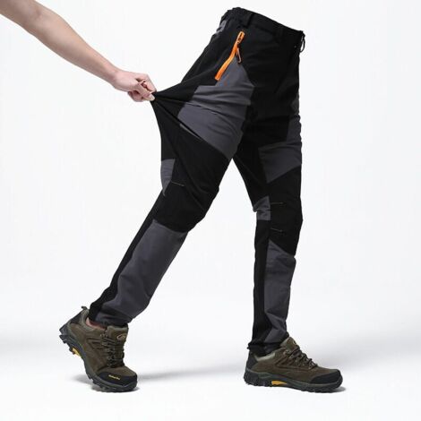 UGREAT Pantalón de trabajo con refuerzos negro-gris Pantalón de jardinería - Talla: L, gris oscuro