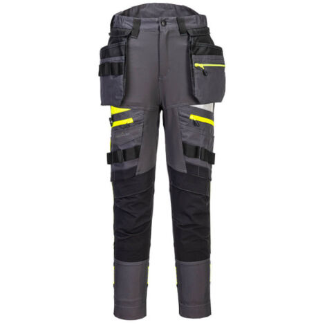 Pantalón de trabajo con tejido de altas prestaciones con rodilleras DX4 DX452 34 pulgadas Gris metálico