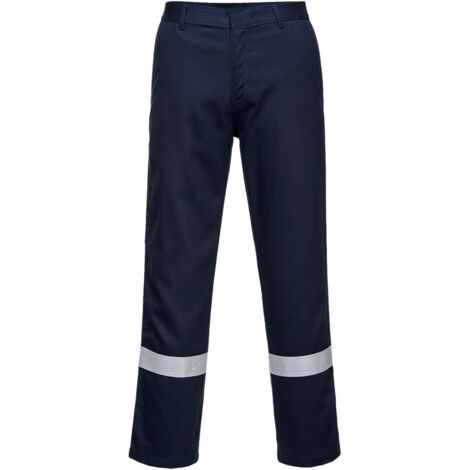 Pantalón de trabajo contra calor por contacto Bizweld Iona PORTWEST BZ14 L Azul marino