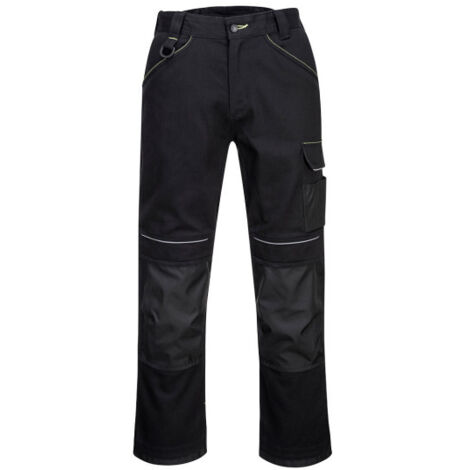 Pantalón de Trabajo de Algodón PW3 - Alta Durabilidad y Confort / Negro / 46