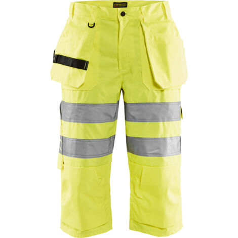 Pantalón de trabajo de alta visibilidad 1539181 - Amarillo fluorescente M - FR(42) - SE(C48) - Corto
