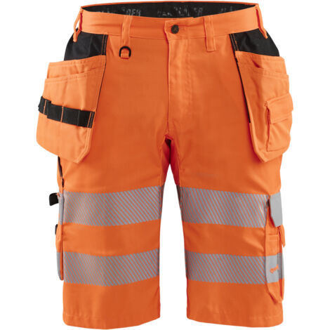 Pantalón de trabajo de alta visibilidad elástico artesanal 1586 - Naranja fluorescente M - FR(42) - SE(C48) - Normas