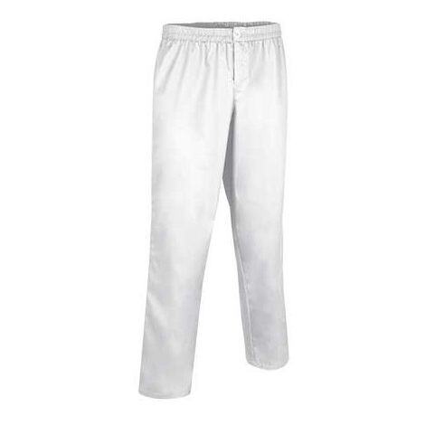 Pantalón de trabajo de corte recto VALENTO Pixel XL Blanco