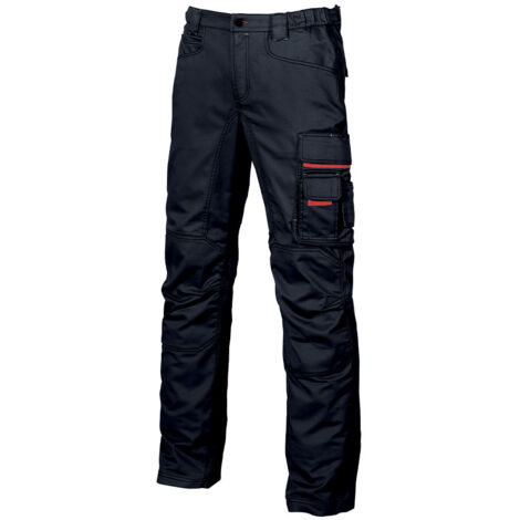 Pantalón de trabajo de lona de algodón elástica SMILE - Azul 4XL - FR (58) - UE (64)