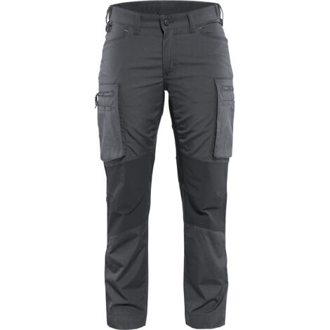 Pantalón de trabajo de mantenimiento elástico para mujer 7159 - Gris oscuro/Negro L - FR(44) - SE(C42) - Normas