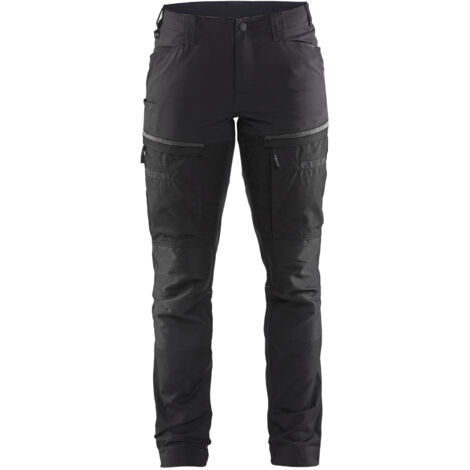Pantalón de trabajo de mantenimiento elástico para mujer 7166 - Negro/Gris oscuro M - FR(42) - SE(C40) - Normas