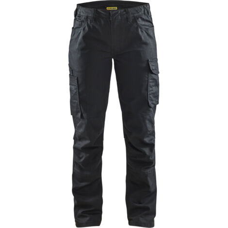 Pantalón de trabajo de mantenimiento stretch 2D mujer Negro/Negro M - ES(42) - CE(C40) - Normas