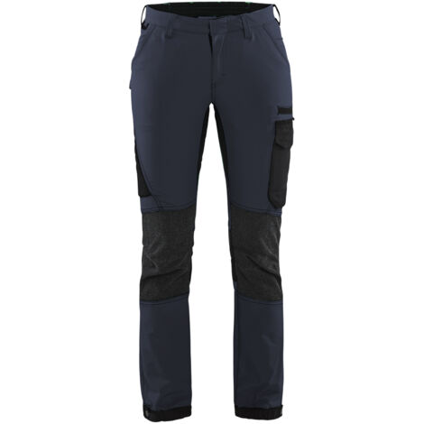 Pantalón de trabajo de mantenimiento stretch 4D mujer 7122 - Azul marino oscuro/Negro M - FR(42) - SE(C40) - Normas