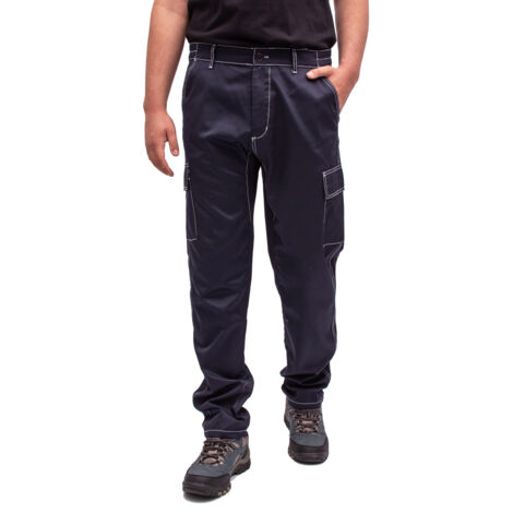 Pantalón de trabajo de verano FIRI M, gris, corte ajustado, largo