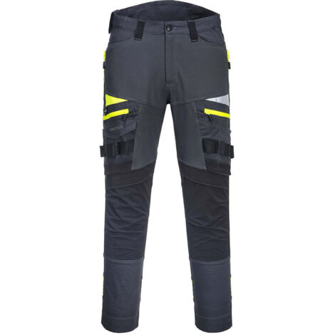 Pantalón de Trabajo DX4 - Alta Visibilidad y Comodidad / Negro Bajos / 36