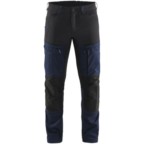 Pantalón de trabajo elástico 1456 - Azul marino oscuro/Negro M - FR(44) - SE(C50) - Normas