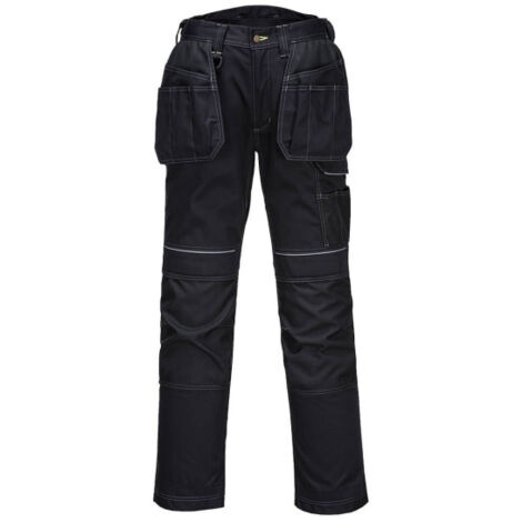Pantalón de trabajo elástico en 2 direcciones PW3 con bolsillos de pistolera PW305 42 pulgadas Negro