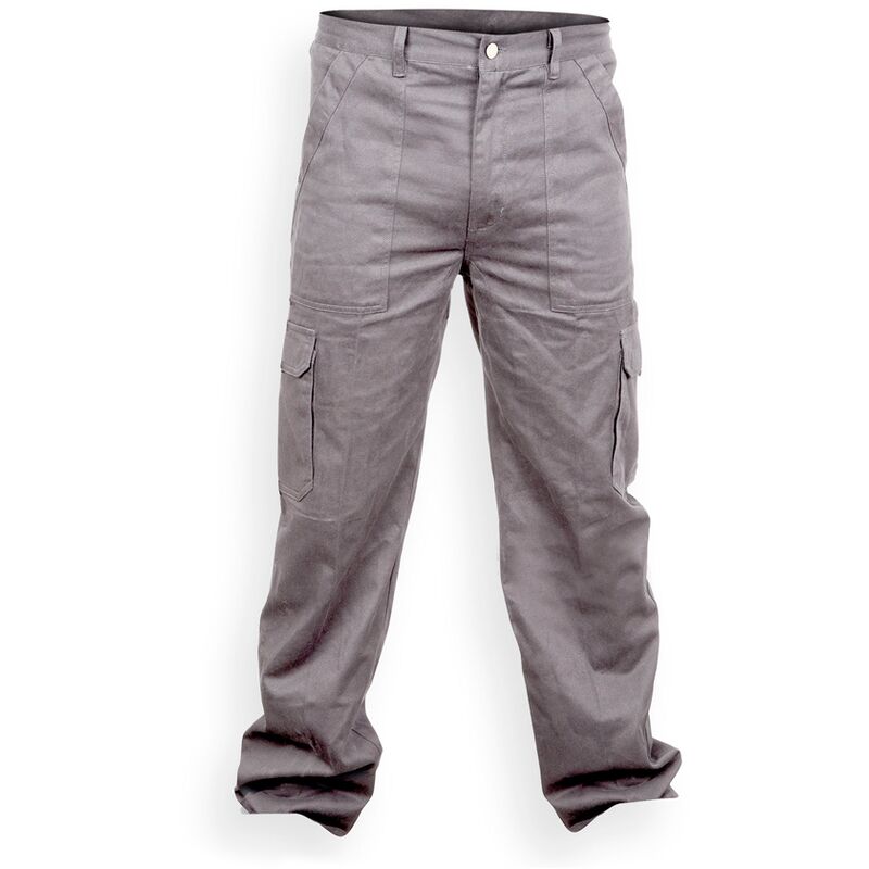 

Pantalón de trabajo largo algodón basic Gris S - Gris