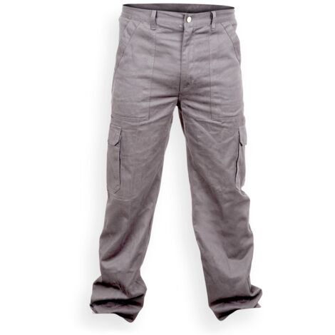 Pantalón de trabajo largo algodón basic Gris 3XL Gris 3XL