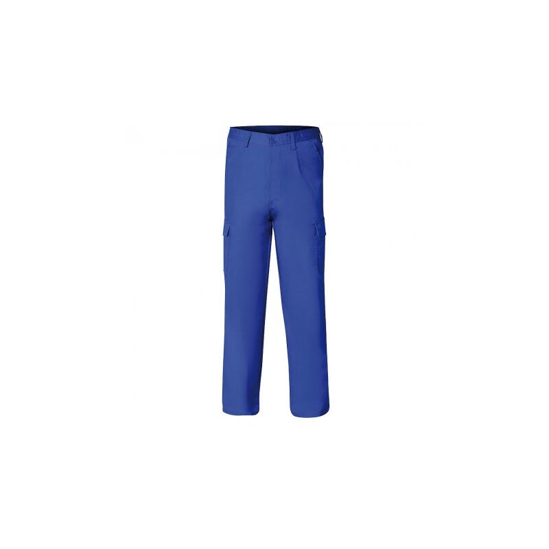 

Pantalon de trabajo largo, color azul, multibolsillos, resistente, talla 40