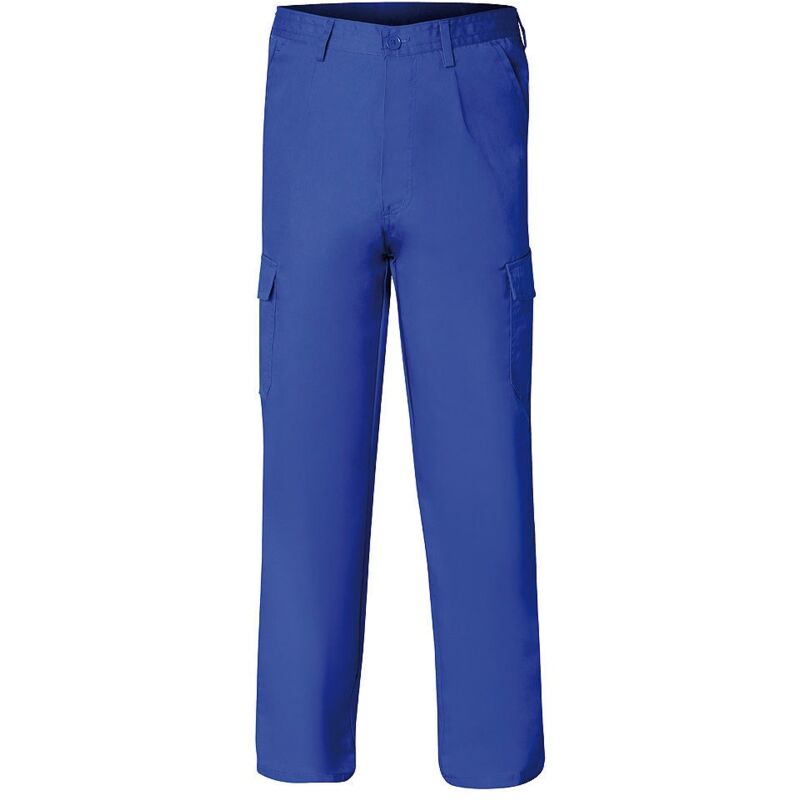 

Pantalon de trabajo largo, color azul, multibolsillos, resistente, talla 54