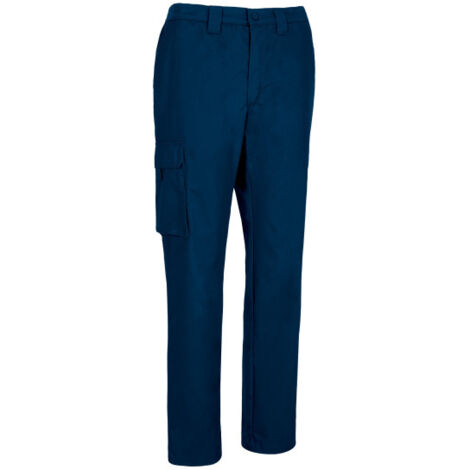 Pantalón de trabajo multibolsillos, de algodón y poliéster VALENTO PEGASO L Azul marino orión