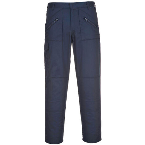 Pantalón de trabajo multibolsillos, de polialgodón Action Extra Altos S887 42 pulgadas Azul Marino