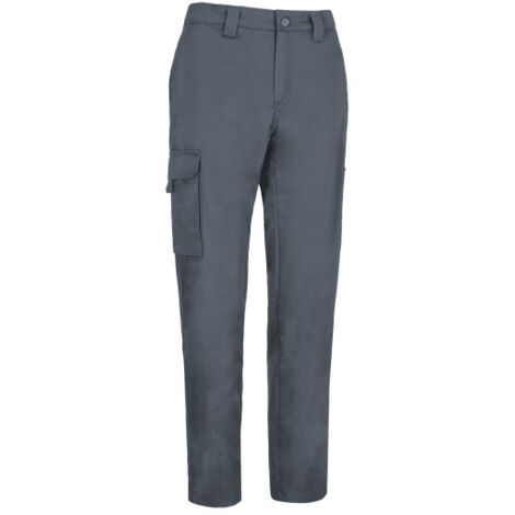 Pantalón de trabajo multibolsillos, en tejido sarga puntos reforzados ORION 3XL Gris Cemento