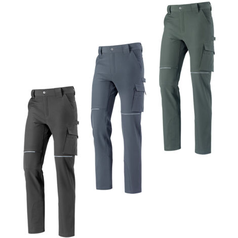 Pantalón de trabajo multibolsillos Iron Winter negro - S - Nero
