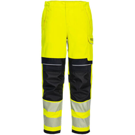 Pantalón de trabajo para mujer PW3 FR Hi-Vis Amarillo/Negro XL - FR(48) - UK(38)