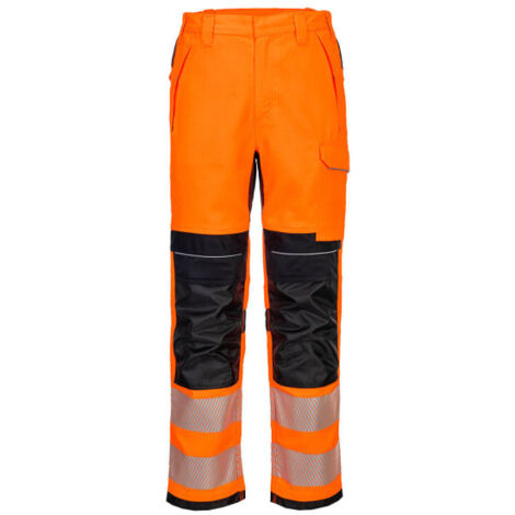 Pantalón de trabajo PW3 FR HVO Modaflame inherente color naranja PORTWEST FR414 42 pulgadas Naranja/Negro