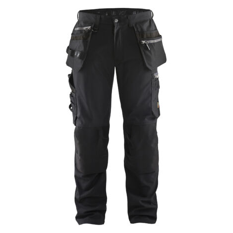 Pantalón de trabajo softshell artesanal 1805 - Negro M - FR(42) - SE(C48) - Normas