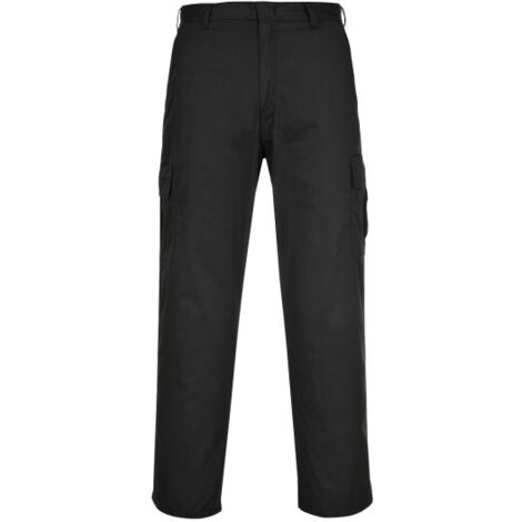 Pantalón de trabajo tejido Kingsmill de algodón pre-encogido Combat Regular C701 28 Verde bosque