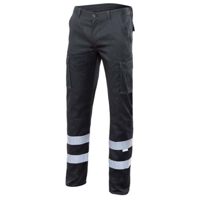 Velilla - Pantalon stretch multipoches à bandes réfléchissantes vellila Noir 40 Velilla - Pantalon stretch multipoches à bandes réfléchissantes vellila Noir 40