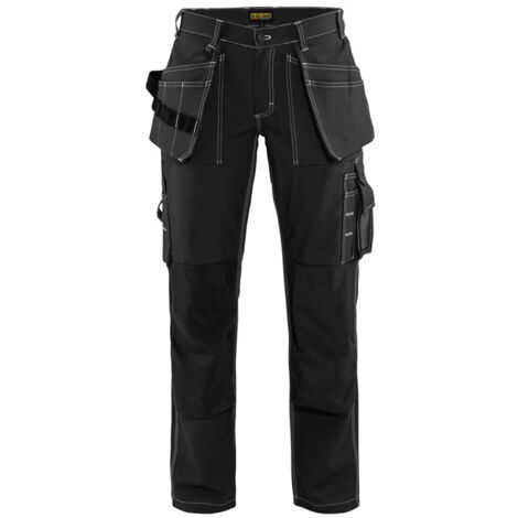 Pantalon de travail artisan femme Blaklader 100% coton Noir 46