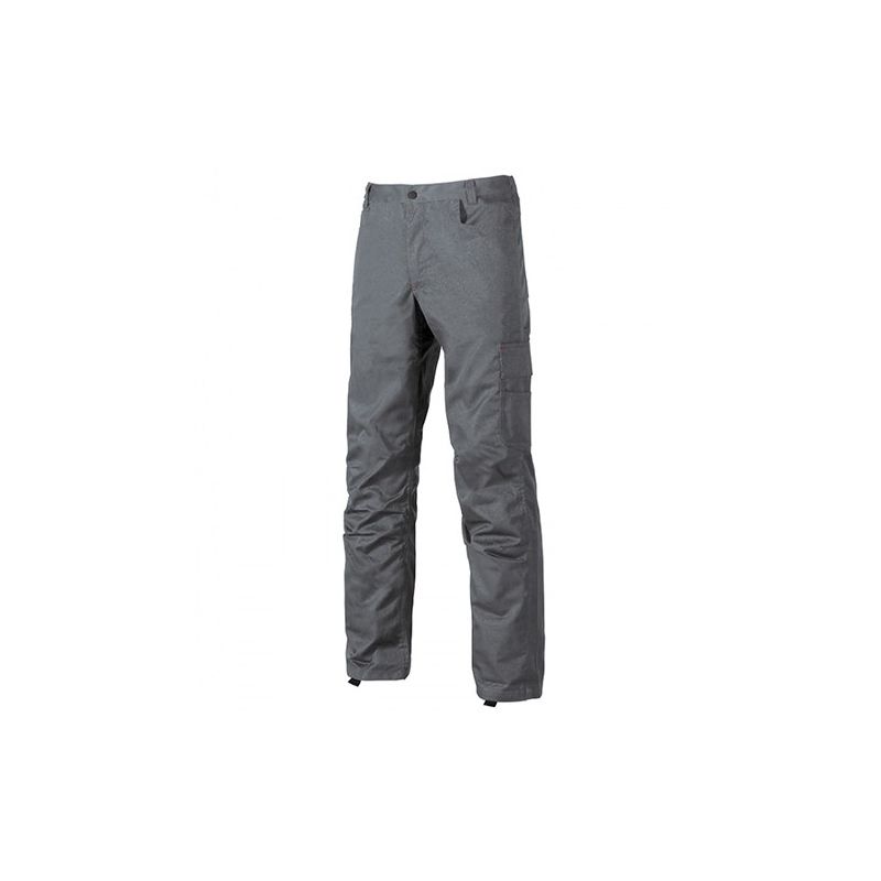 Pantalon de travail avec petite poche portemonnaie - BRAVO Grey Meteorite - ST069GM - U-Power - taille: 48 - couleur: G - Gris