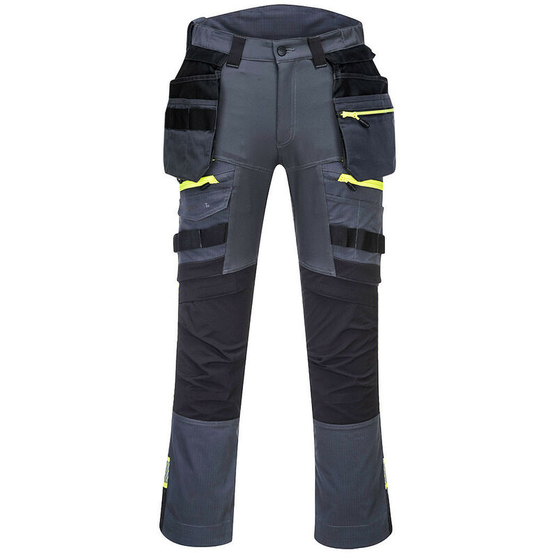 Portwest - Pantalon DX4 poches flottantes démontables couleur : Gris Métal taille 56