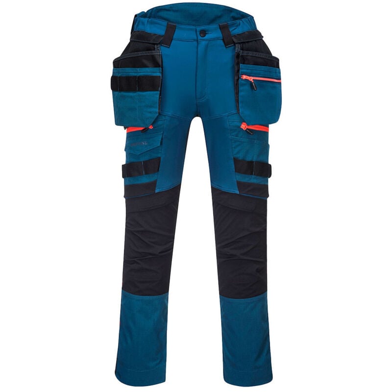 Pantalon de travail avec poches amovibles Portwest DX4 Bleu 46