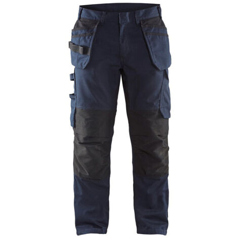 Pantalon de travail avec poches flottantes stretch 1496 - Marine/Noir M - FR(44) - SE(C50) - Standards