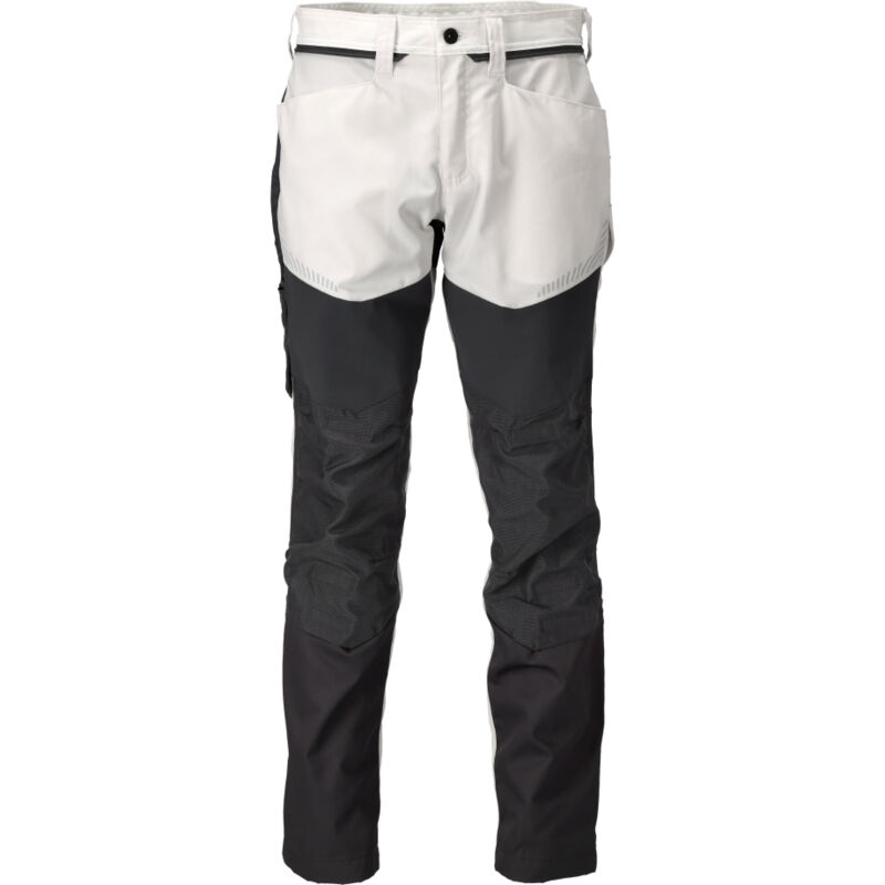Pantalon de travail avec poches genouillères Mascot Customized - 22479-230-Blanc gris-76-46
