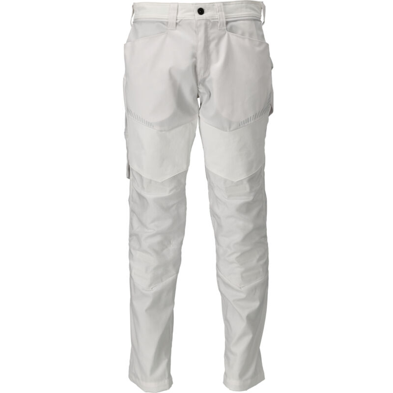Pantalon de travail avec poches genouillères Mascot Customized - 22479-230-Blanc-76-50