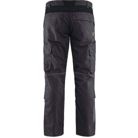 Pantalon de travail avec poches genouillères stretch 2D 1448 - Gris/Noir XS - FR(38) - SE(C44) - Standards