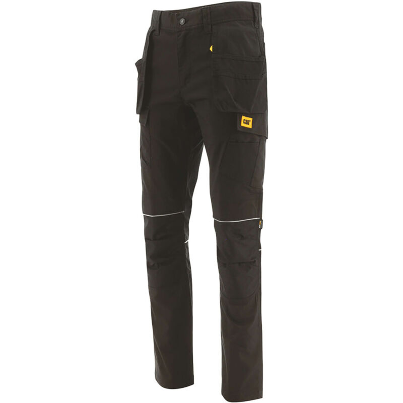 Pantalon De Travail Multi-Poches – Caterpillar Trades Noir – Denim Stretch – Coupe Slim – Confort & Résistance - 50