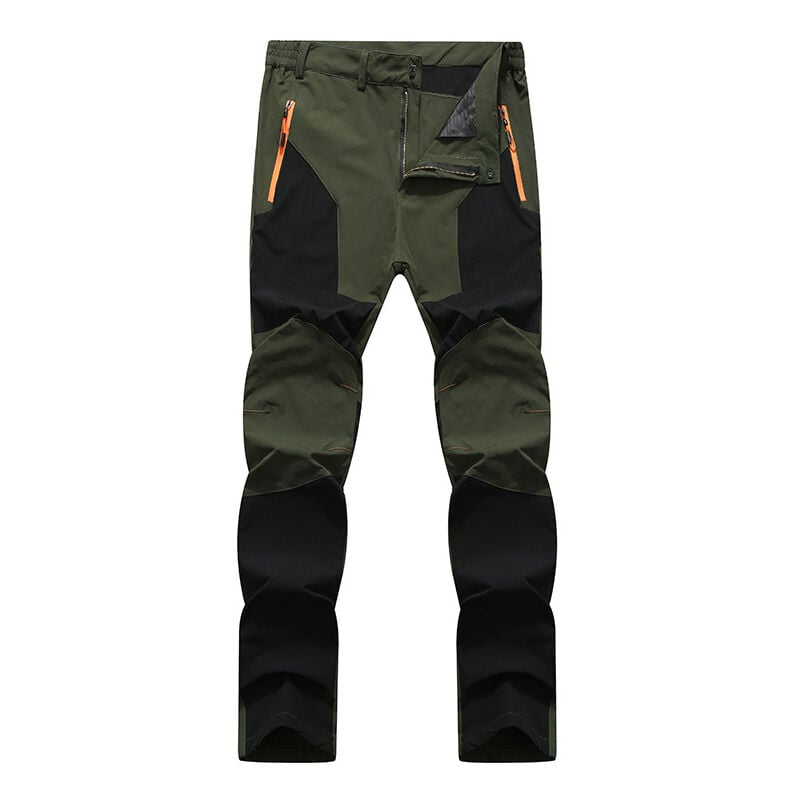 Pantalon de travail avec renforts noir-gris - Taille: L, bouchon vert noir