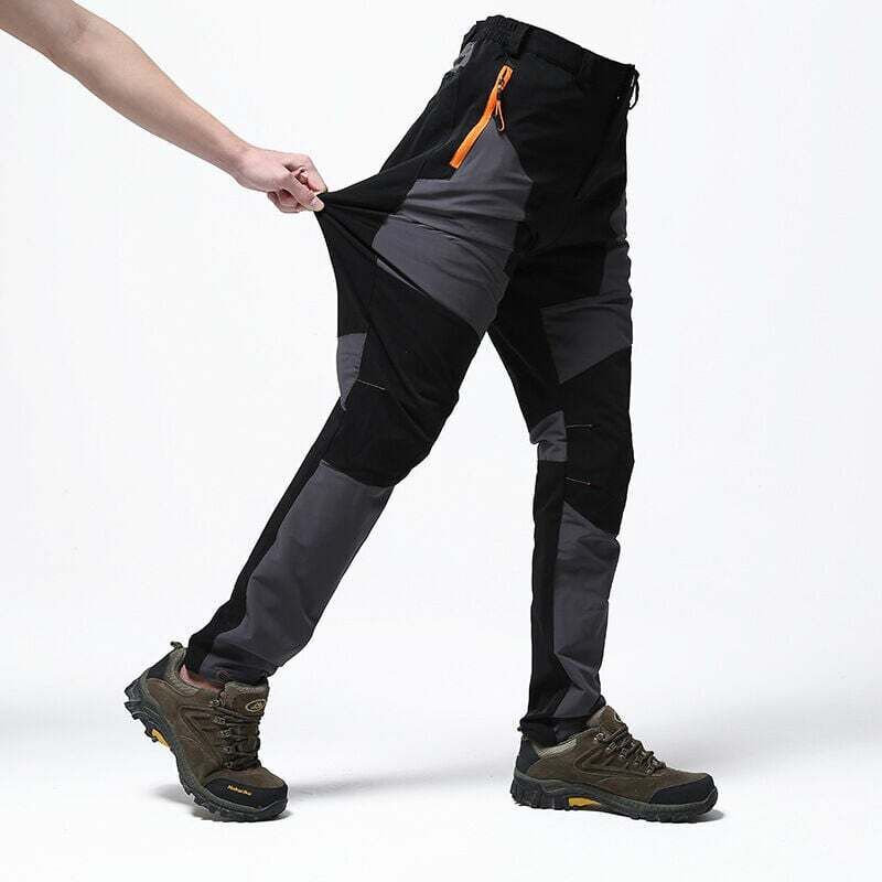 Pantalon de travail avec renforts noir-gris - Taille: l, gris foncé