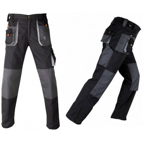 Pantalon de travail avec renforts SMART noir-gris KAPRIOL - plusieurs modèles disponibles