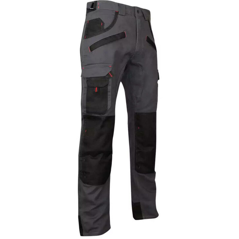 LMA 1261 Argile Pantalon de chantier avec poches genouillères